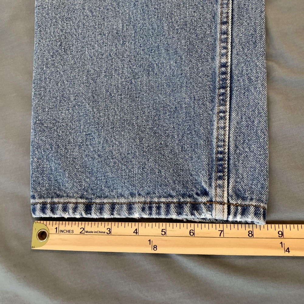 Eddie Bauer Original Denim Jeans Mens 33x30 Blue Straight Mid Rise Denim Pants - Picture 8 of 12